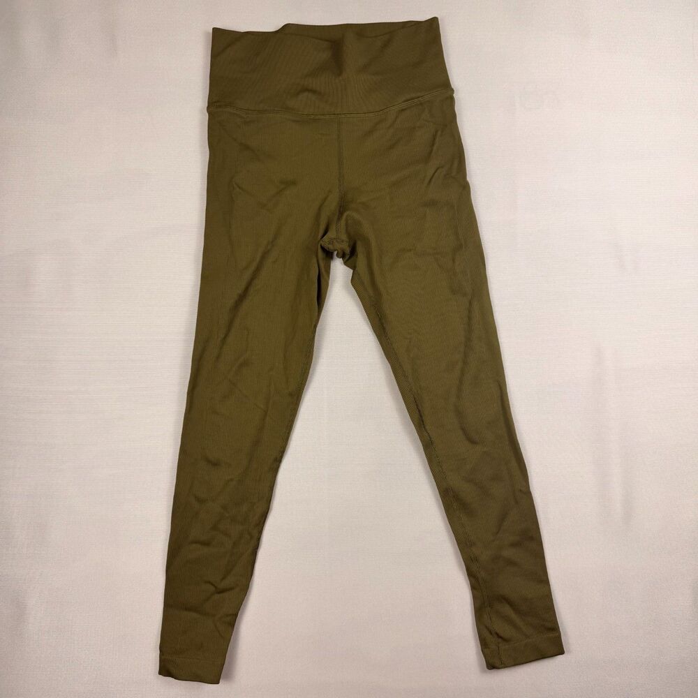 Athleta Medium Olive Green Aurora Seamless Tight Legging